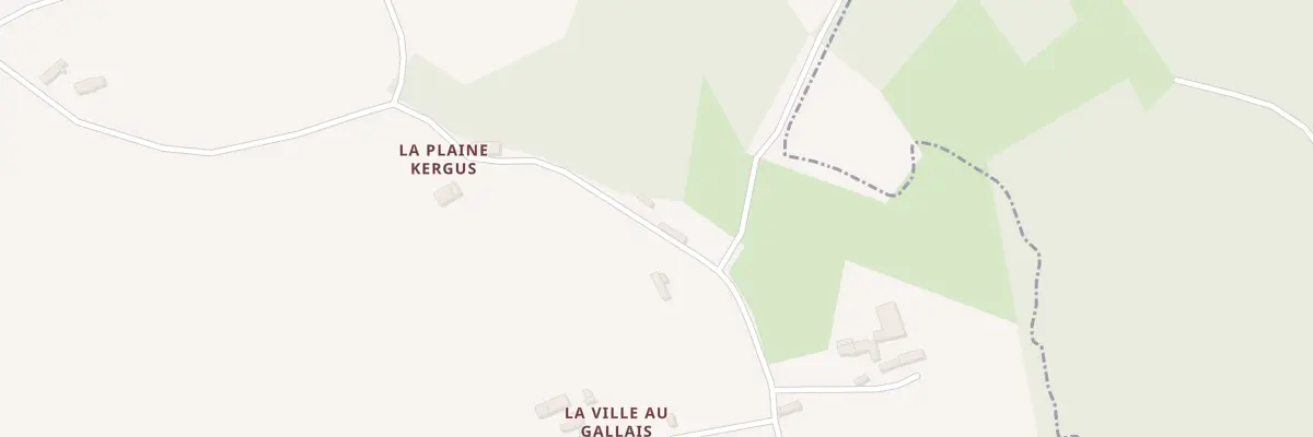 Plan du 18 La Ville au Gallais à Tréguidel