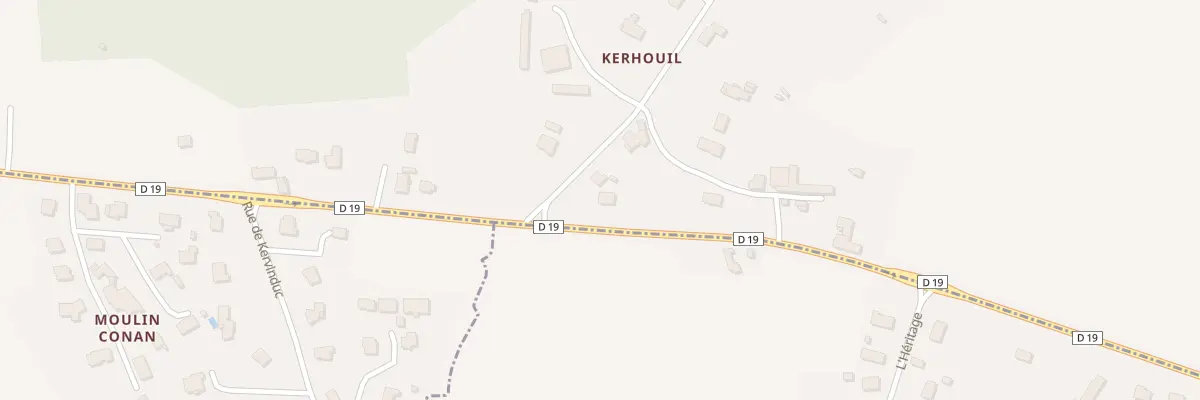 Plan du 10 Kerhouil à Plumergat