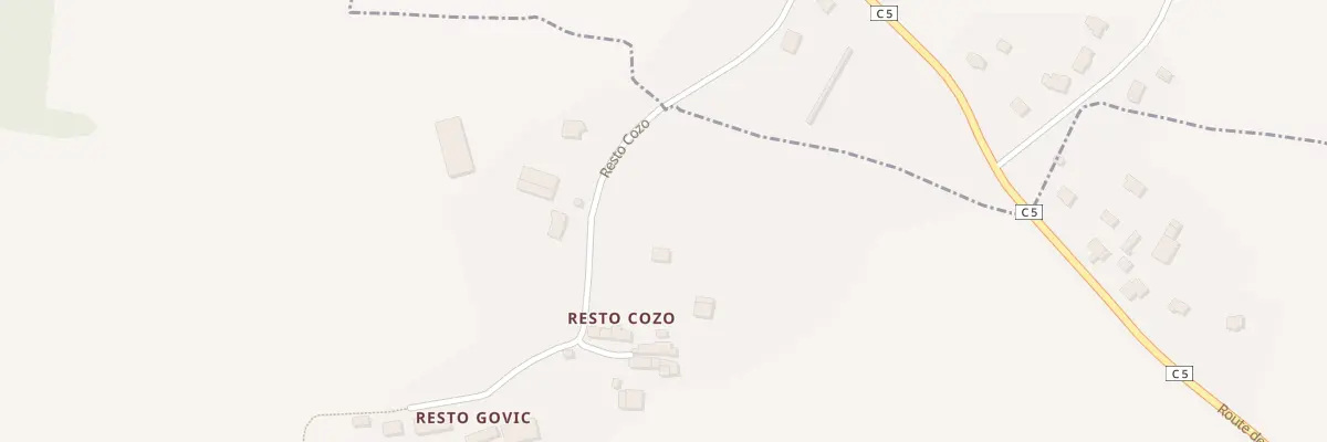 Plan du 1 Vge de Resto Cozo à Plumergat