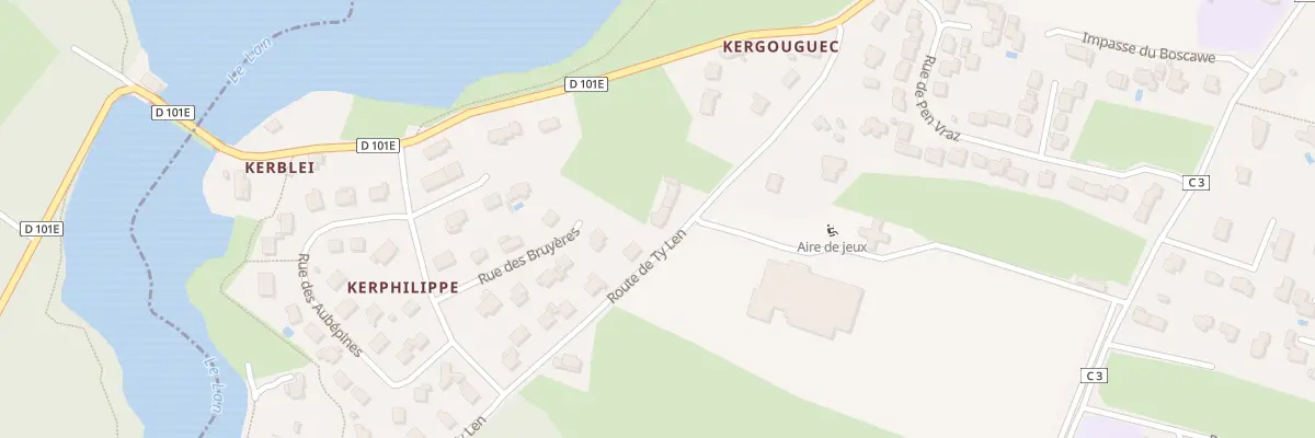 Plan du 14 Rte de Ty Len à Plougoumelen