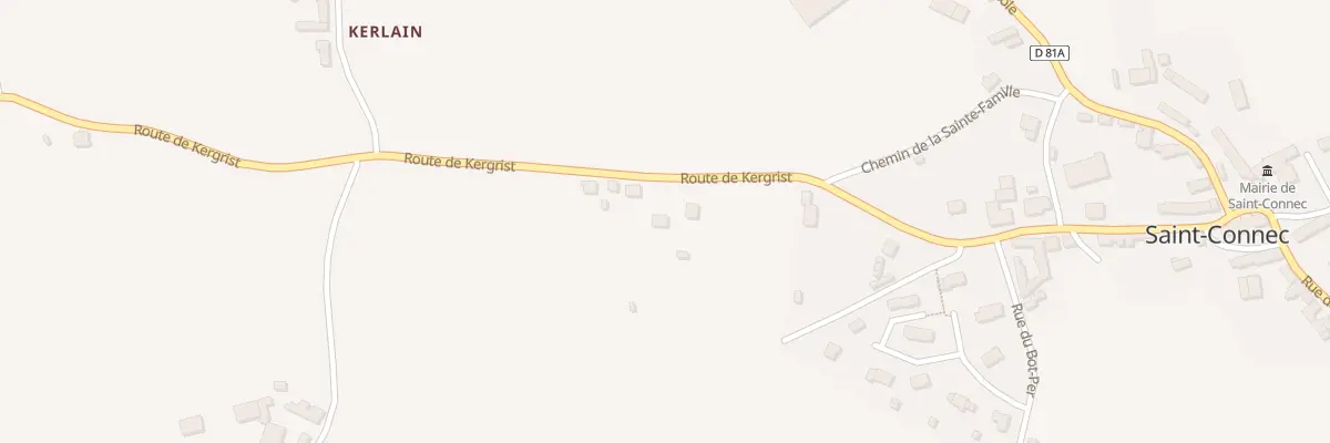 Plan du 3 Rte de Kergrist à Saint-Connec