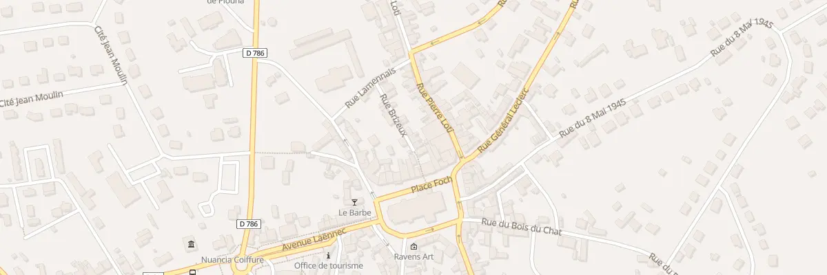 Plan du 6 Rue Brizeux à Plouha