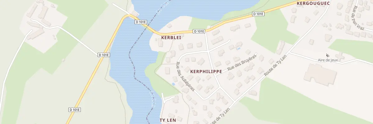 Plan du 3 Rue des Aubépines à Plougoumelen