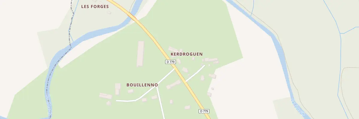 Plan du 5104 Kerdroguen à Brandivy
