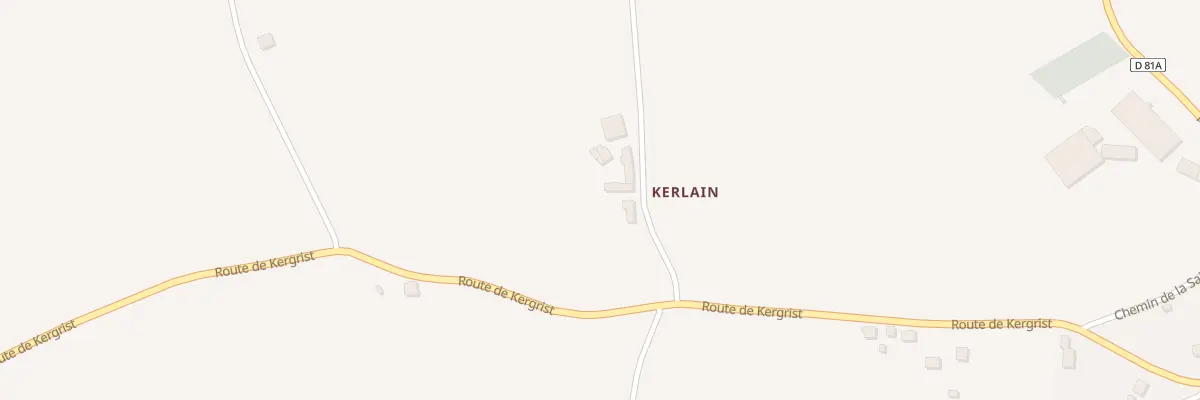 Plan du 1 Kerlain à Saint-Connec