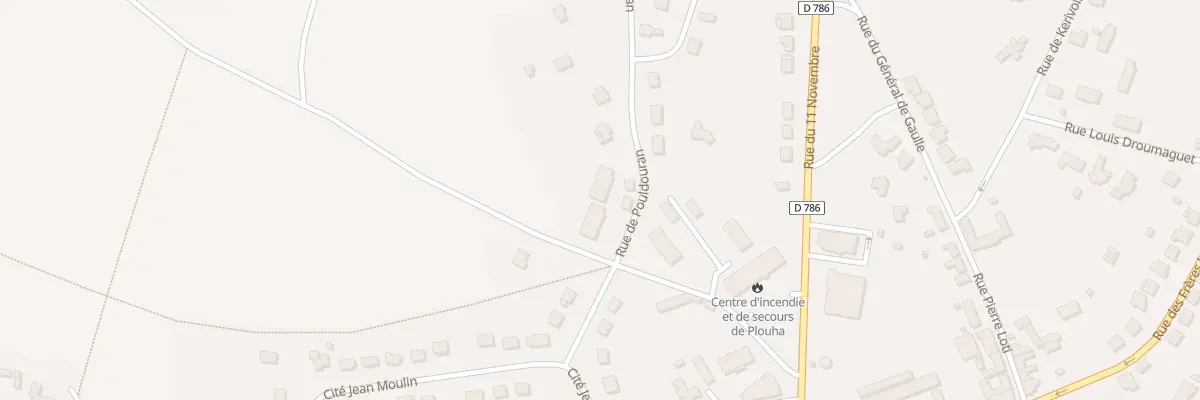Plan du 2 Rue de Pouldouran à Plouha