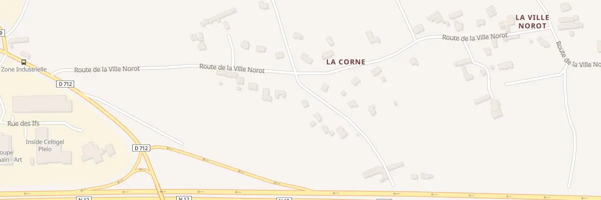 Plan du 2 La Corne à Plélo