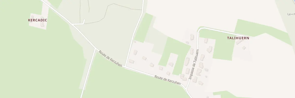 Plan du 5 Rte de Kerzuhen à Pluneret