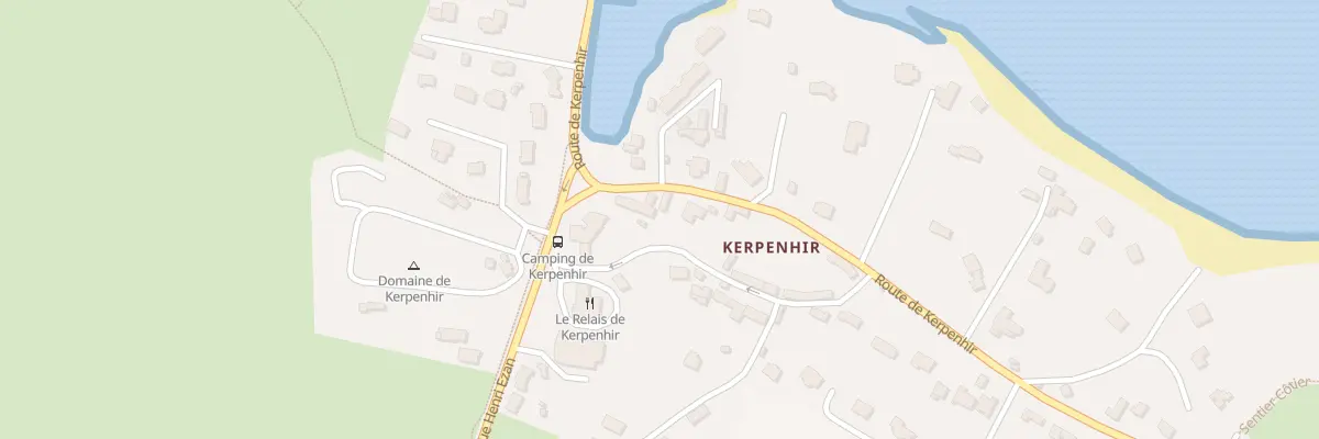 Plan du 62 Rte de Kerpenhir à Locmariaquer