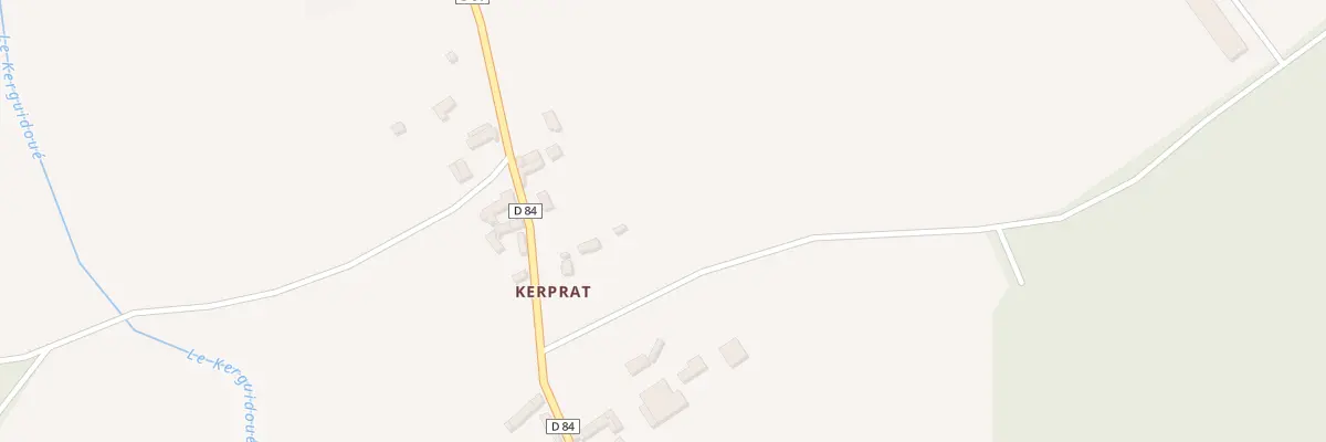 Plan du 1057 Kerprat à Pléguien