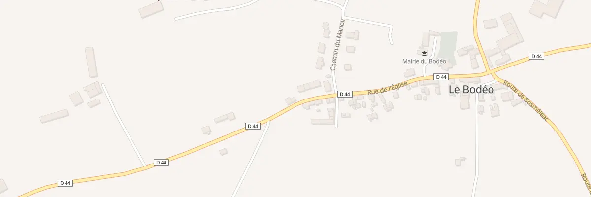 Plan du 5107 Le Bourg au Bodéo