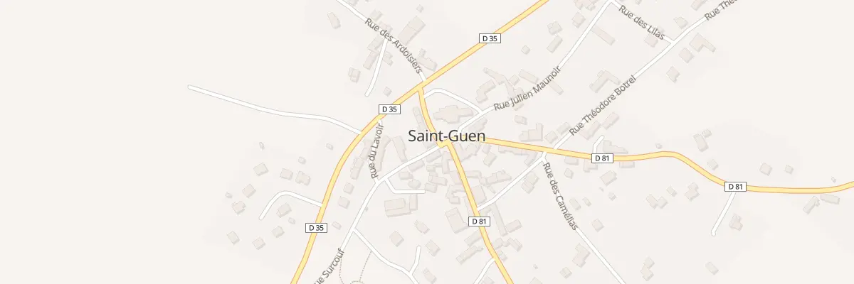 Plan du 1 Rue de la Resistance St Guen à Guerlédan