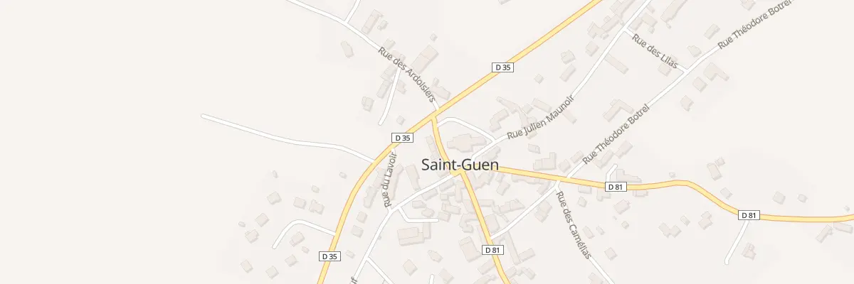 Plan du 7 Rue de la Resistance St Guen à Guerlédan