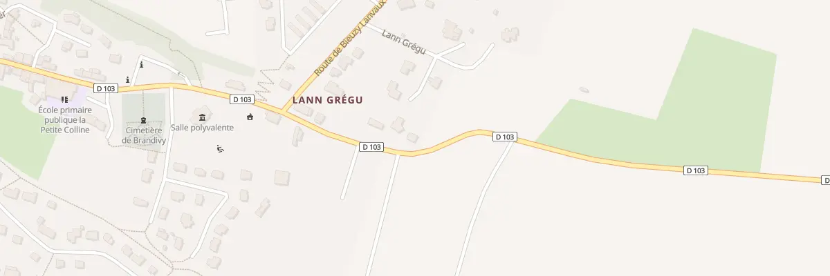 Plan du 5414 Lann Gregu à Brandivy