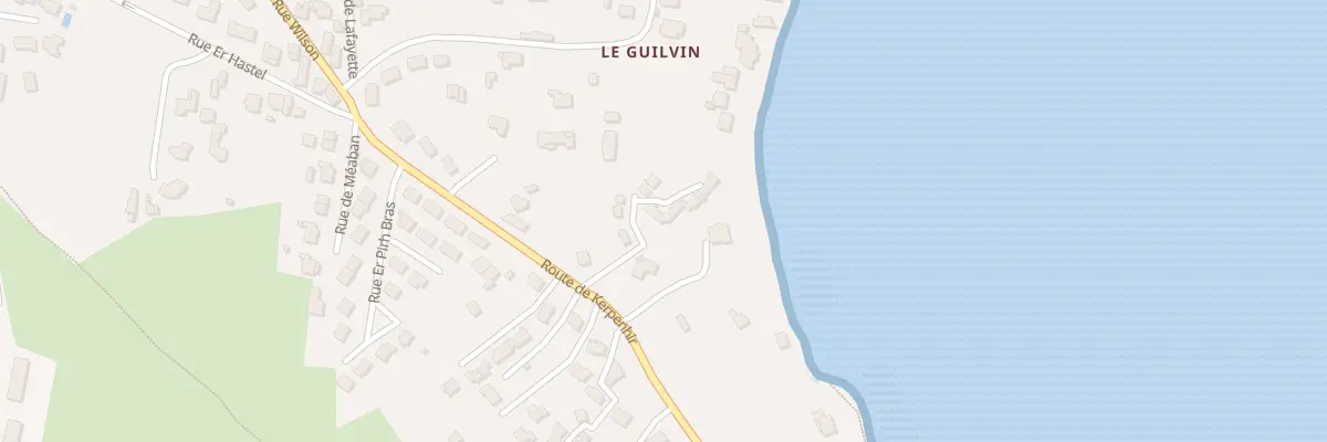 Plan du 17 Rte de Kerpenhir à Locmariaquer