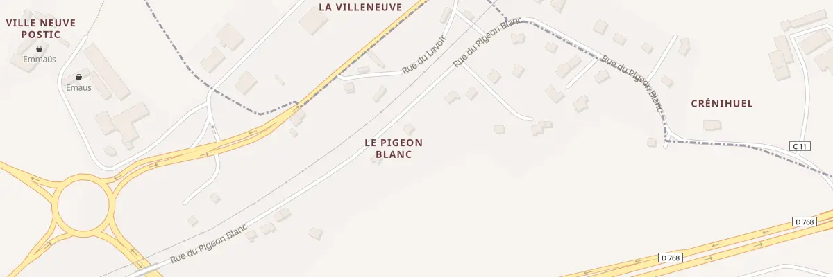 Plan du 112 Rue du Pigeon Blanc à Pontivy
