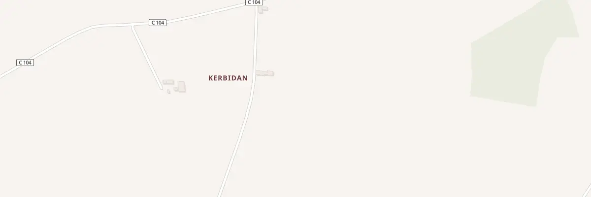 Plan du 2 Kerbidan à Kergrist