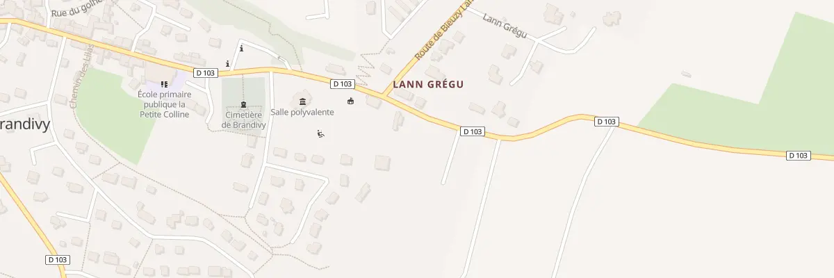 Plan du 4 Lann Gregu à Brandivy