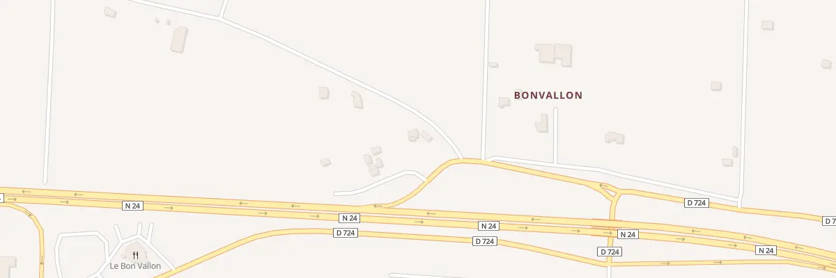 Plan du 8 Bonvallon à Guénin