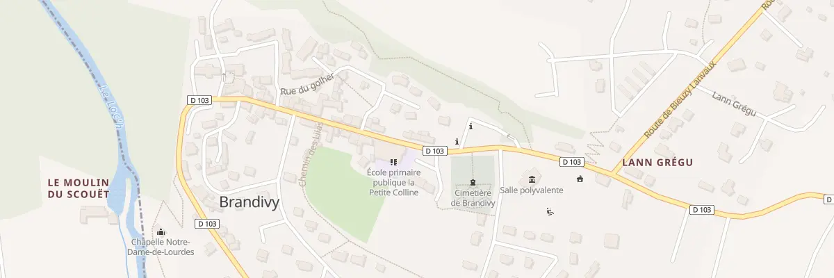 Plan du 45 Rue de la Vallée du Loch à Brandivy