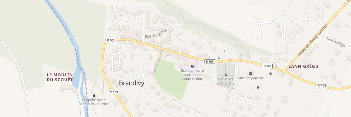Plan du 40 Rue de la Vallée du Loch à Brandivy