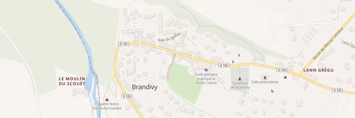 Plan du 36 Rue de la Vallée du Loch à Brandivy