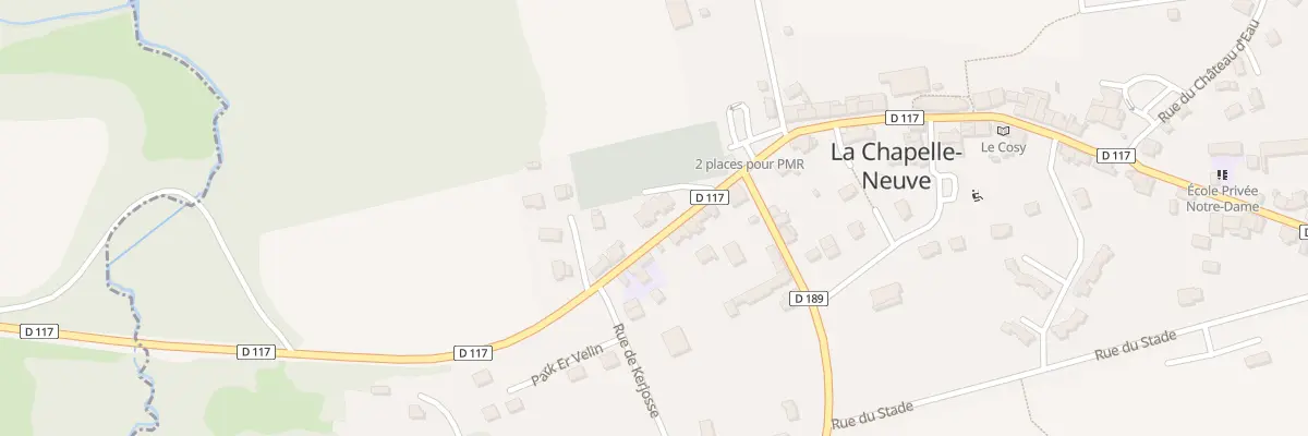 Plan de la Rue du Tilleul à La Chapelle-Neuve
