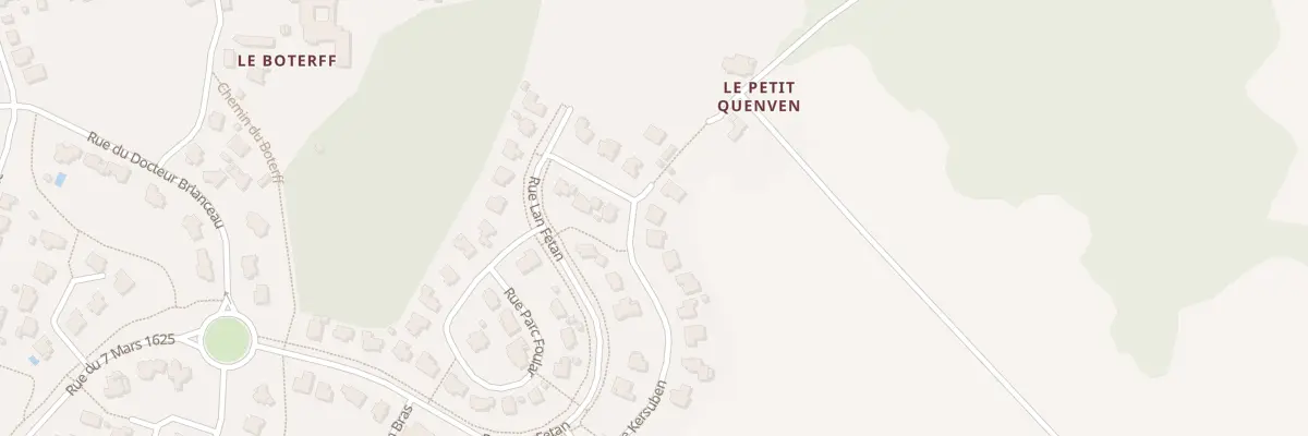 Plan du 22 Rue Kersuben à Sainte-Anne-d’Auray