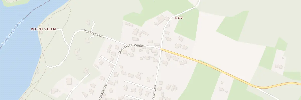 Plan du 60 Rue Jean le Mentec au Bono