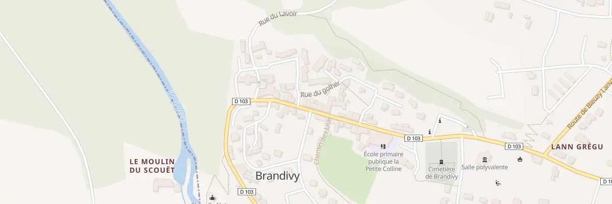 Plan du 21 Rue de la Vallée du Loch à Brandivy