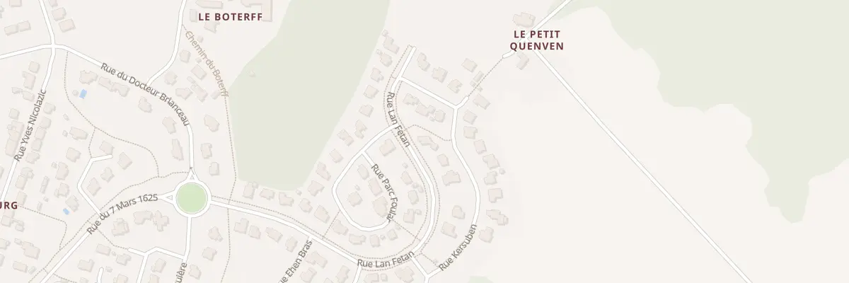 Plan du 23 Rue Kersuben à Sainte-Anne-d’Auray
