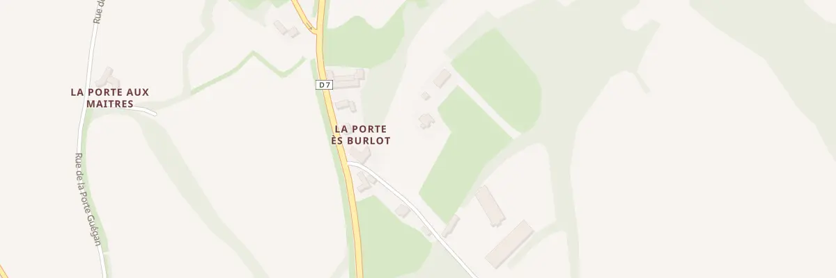 Plan du 7 La Porte ès Burlot à Cohiniac