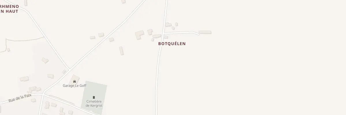 Plan du 209 Botquelen à Kergrist