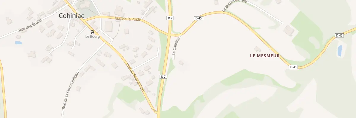 Plan du 1 Le Calvaire à Cohiniac