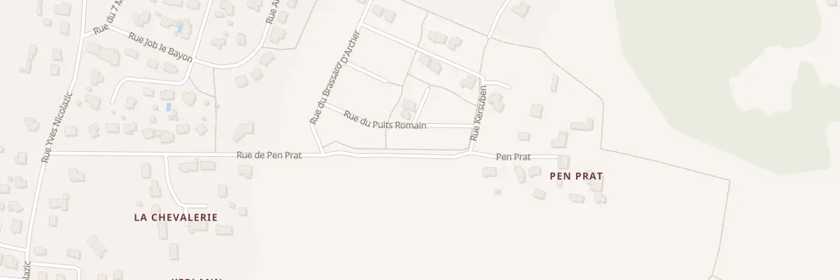 Plan du 18 Rue du puits romain à Sainte-Anne-d’Auray