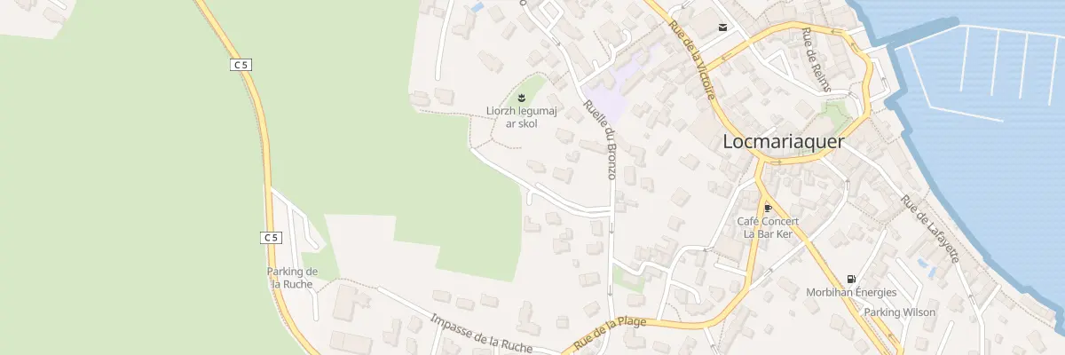 Plan du 38 Rle du Bronso à Locmariaquer