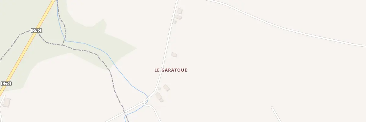 Plan du 3 Le Garatoue à Lanfains