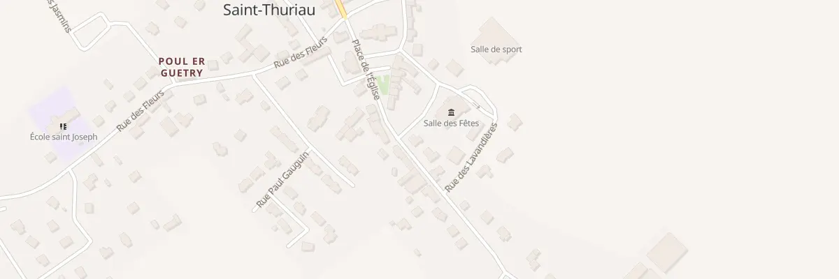 Plan du 3 Rue des Chasseurs à Saint-Thuriau
