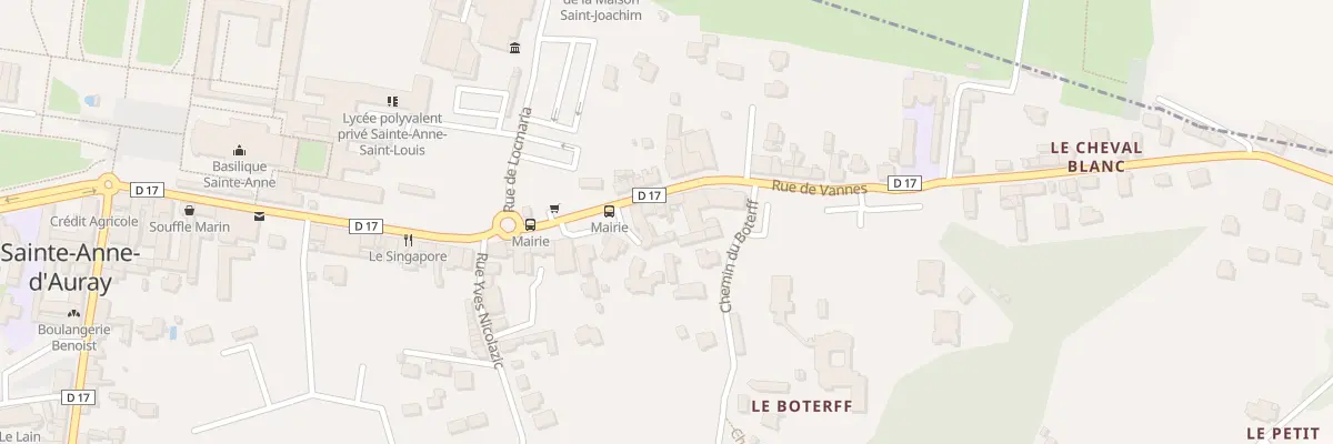 Plan du 52 Rue de Vannes à Sainte-Anne-d’Auray
