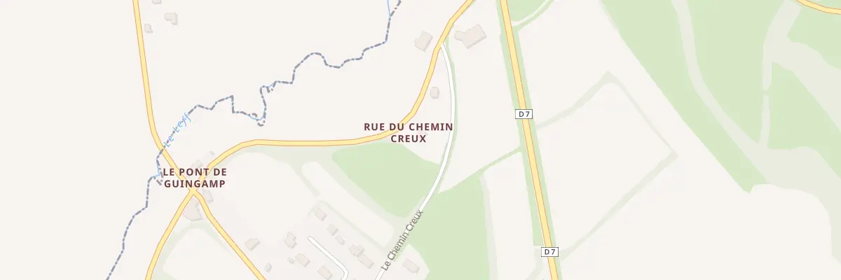 Plan du 1 Rue du Chemin Creux à Cohiniac