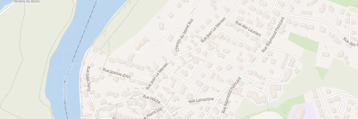 Plan du 16 Rue Jean le Mentec au Bono