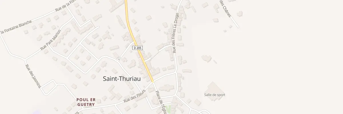 Plan du 3 Rue des Frères le Drogo à Saint-Thuriau