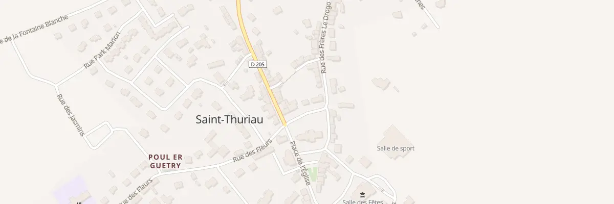 Plan du 7 Rue Mgr Le Gouaze à Saint-Thuriau