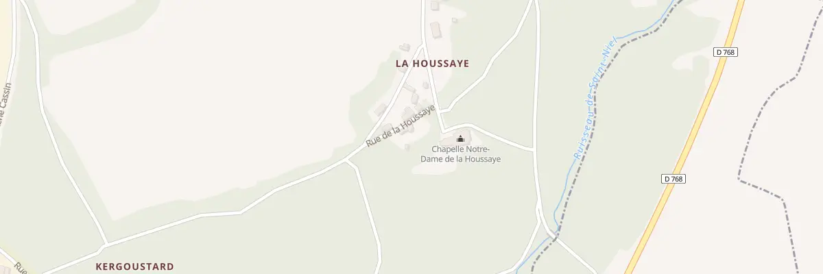 Plan du 9010 La Houssaye à Pontivy