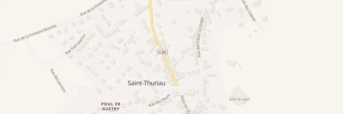 Plan du 8 Rue de Pontivy à Saint-Thuriau