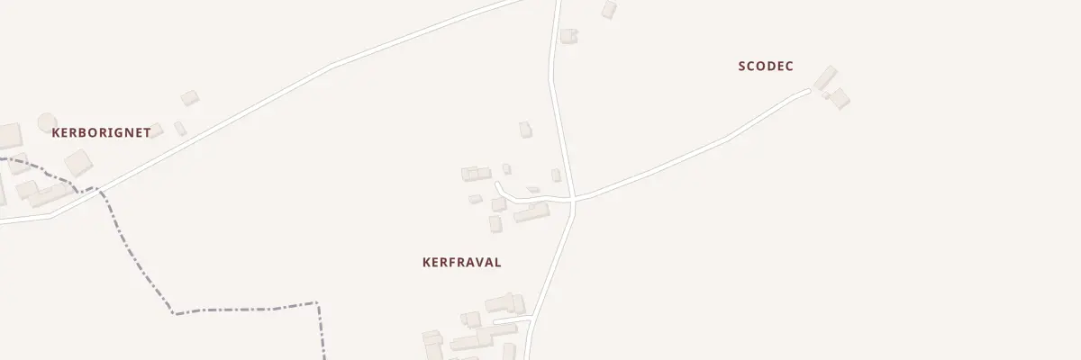 Plan du 6 Kerfraval à Saint-Thuriau