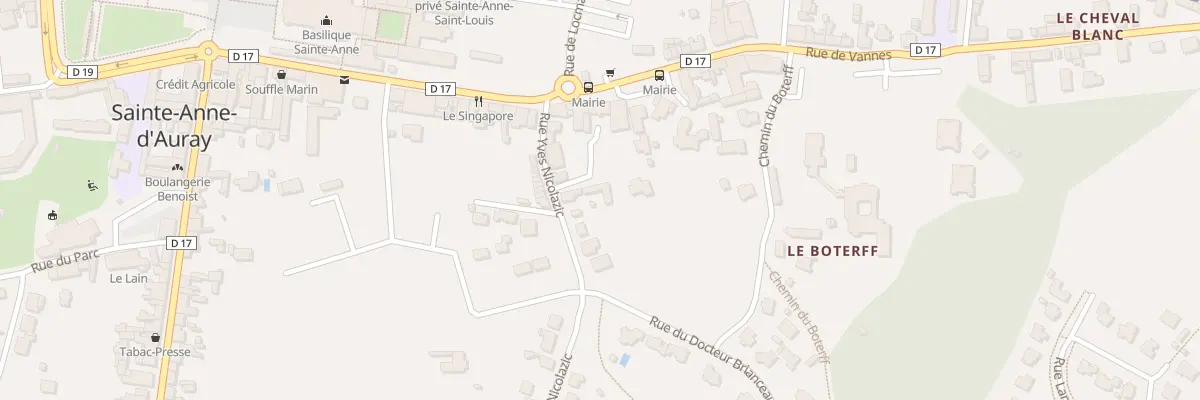 Plan du 11 Rue Nicolazic à Sainte-Anne-d’Auray