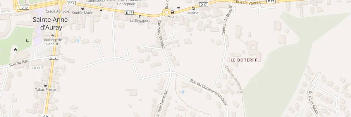 Plan du 17 Rue Nicolazic à Sainte-Anne-d’Auray