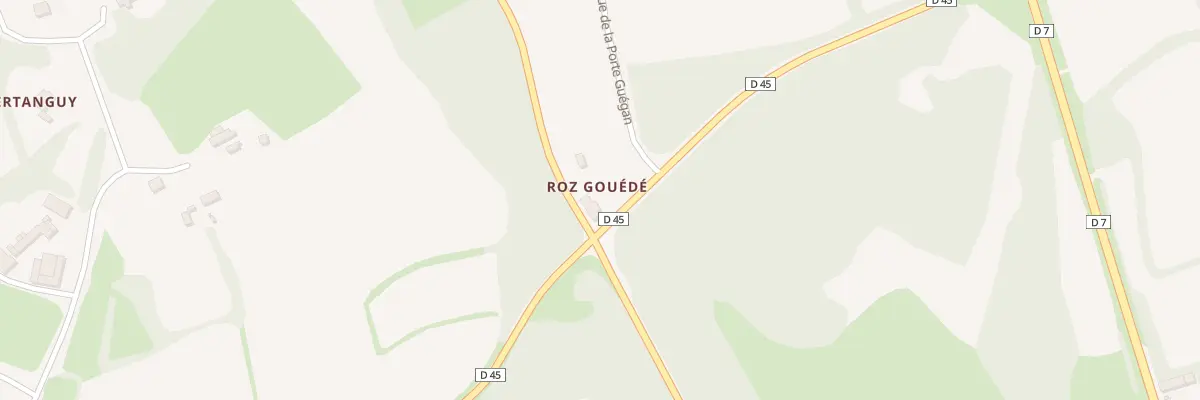 Plan du 2 Roz Gouédé à Cohiniac
