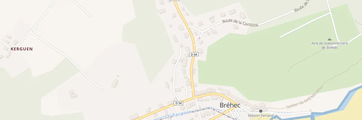 Plan du 33 Rte de Bréhec à Plouézec